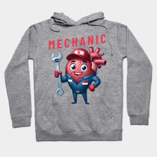 Heart mechanic funny gift for health workers Hoodie